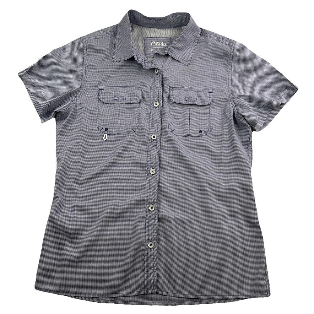Cabelas 4Most Men’s Medium Short Sleeve UPF 30 Button Up Vented Fishing Shirt